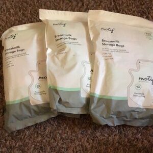 (3) Packs of Motif Medical, Milk Storage Bags - 100 count
